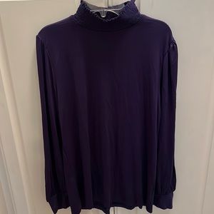 Staccato Purple high neck top Size medium